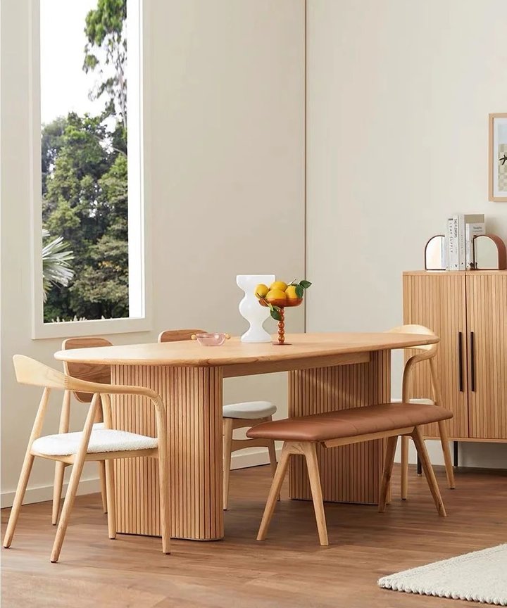 Chanteur Dining Table - Fluted Legs Chanteur Dining Table - Fluted Legs