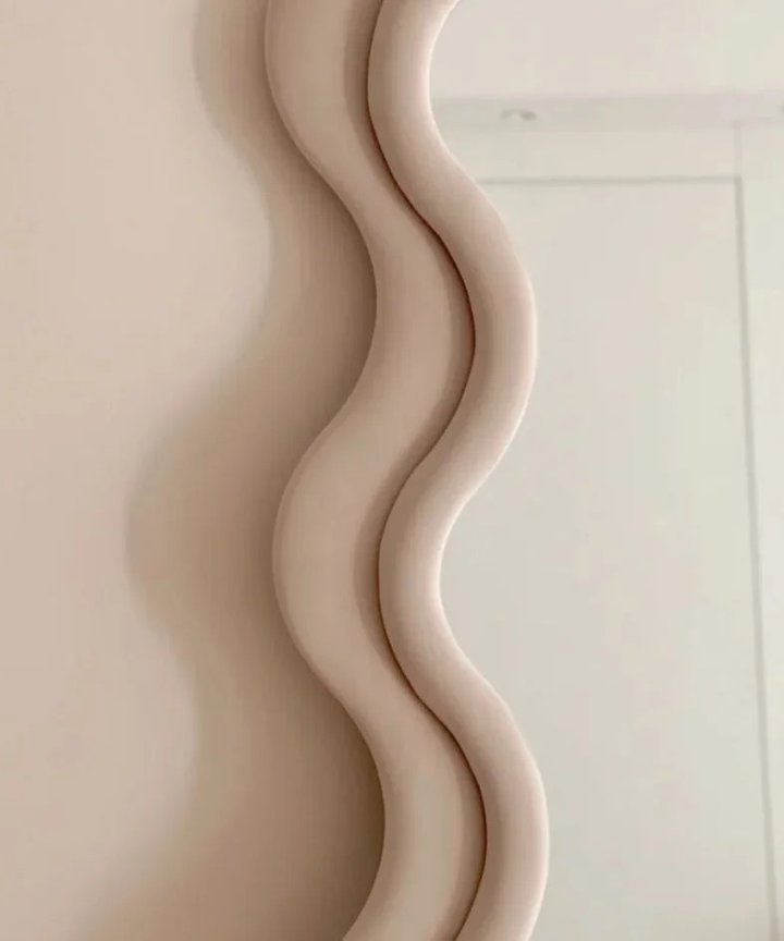 Eijiro Suede Mirror - Wavy Eijiro Suede Mirror - Wavy