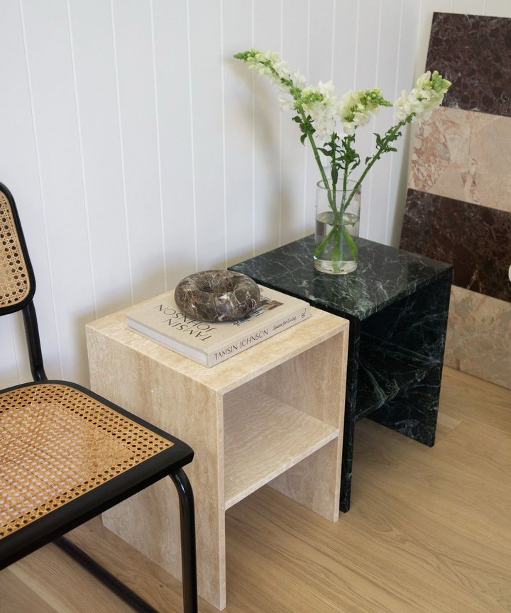 Vanessa Marble Bedside Table Vanessa Marble Bedside Table