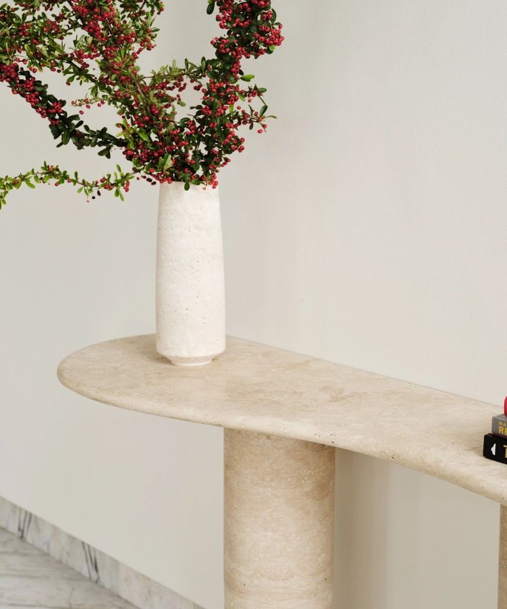 Chaira Travertine Console Chaira Travertine Console