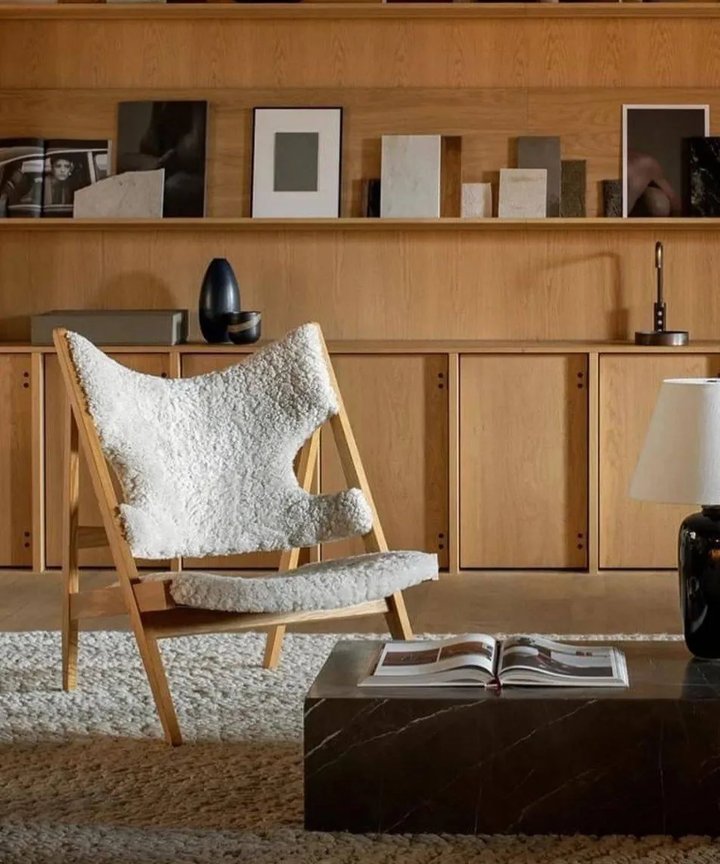 Thilde Sheepwool Knitting Chair Thilde Sheepwool Knitting Chair