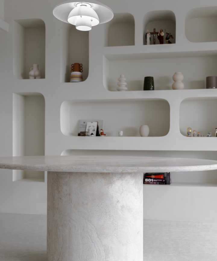 Chastity Travertine Dining Table Chastity Travertine Dining Table