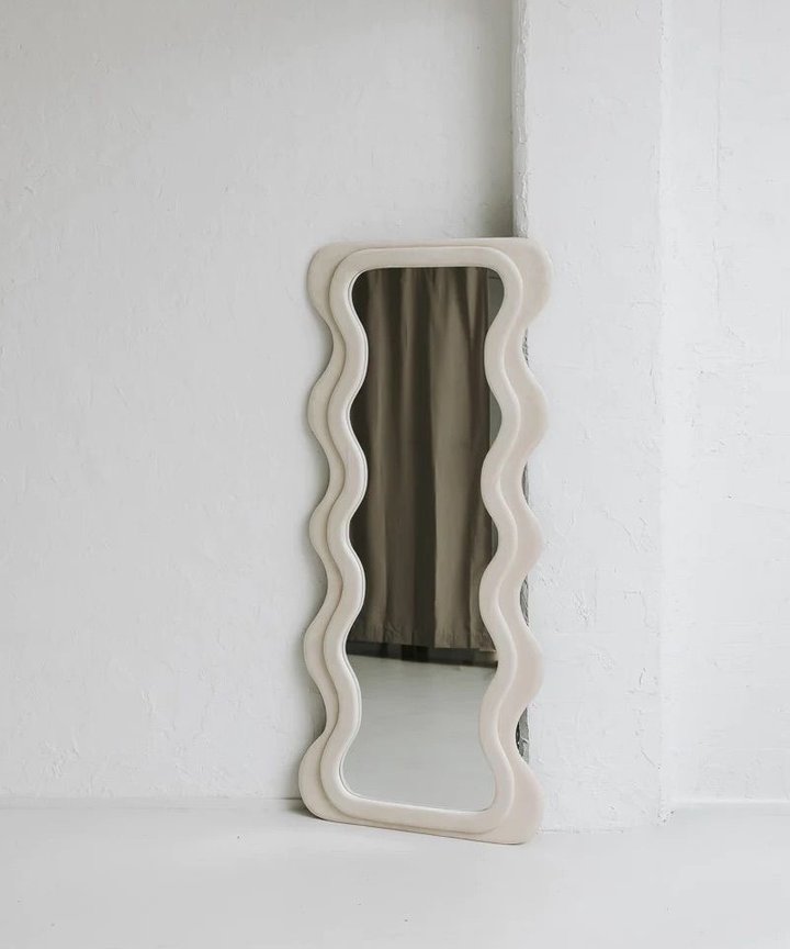 Eijiro Suede Mirror - Wavy Eijiro Suede Mirror - Wavy