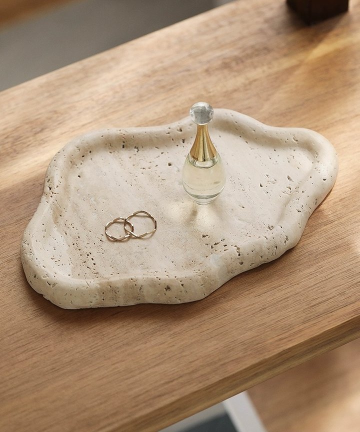 Iolanda Travertine Tray - Cloud Iolanda Travertine Tray - Cloud
