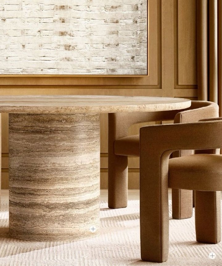 Centra Travertine Table Centra Travertine Table