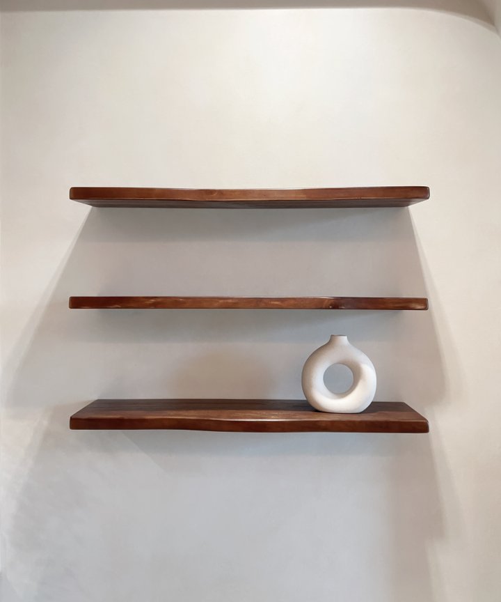 Marlowe Wood Slab Shelf Marlowe Wood Slab Shelf