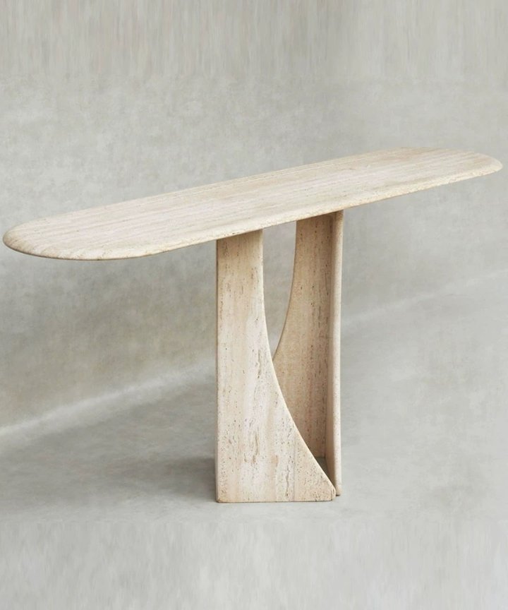Calypso Travertine Console Table Calypso Travertine Console Table