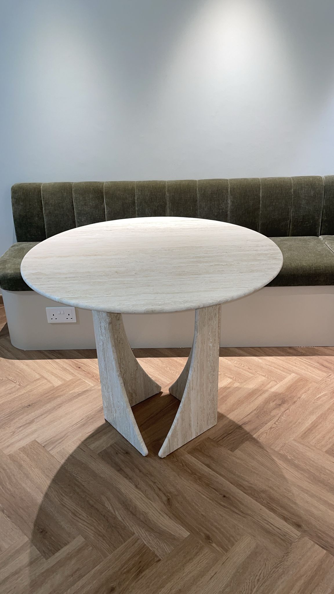 Calypso Travertine Dining Table | The Happy Place