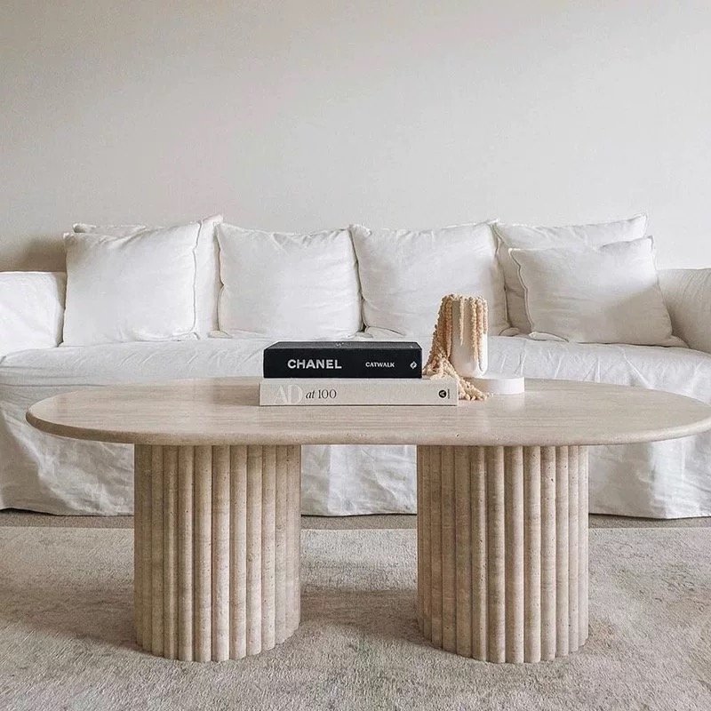 Cade Travertine Coffee Table Cade Travertine Coffee Table