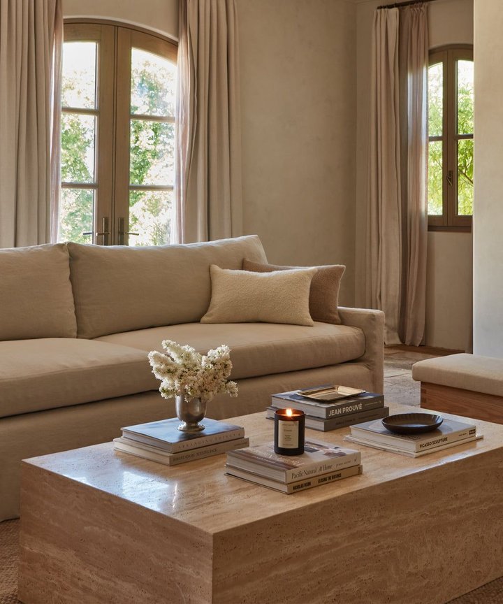 Celine Travertine Coffee Table Celine Travertine Coffee Table