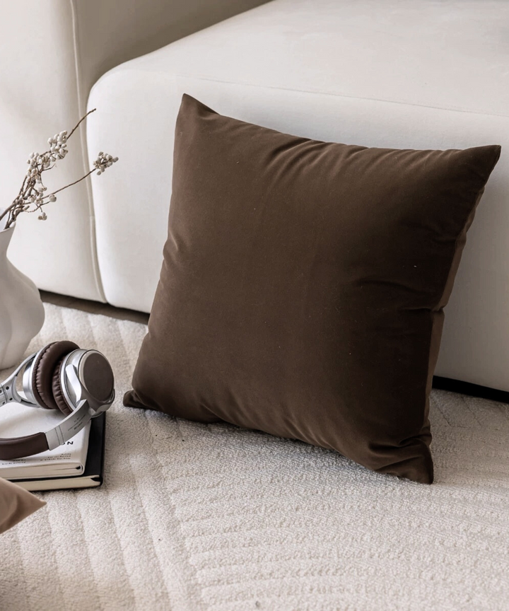 Solana Suede Cushion - Mocha Solana Suede Cushion - Mocha