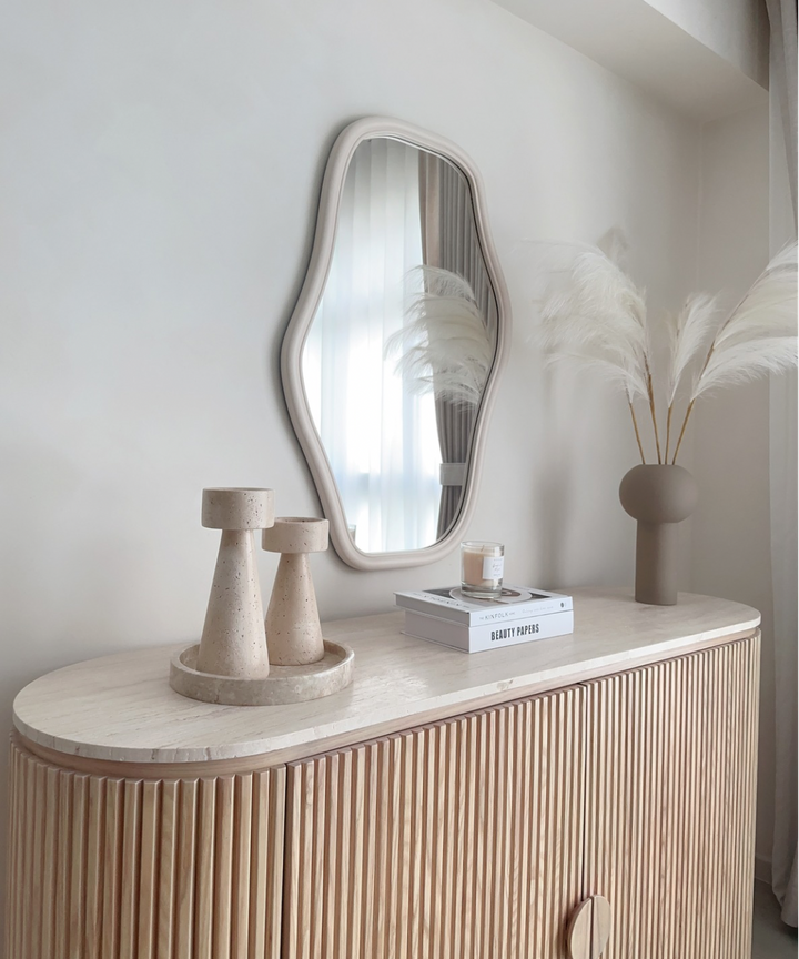 Falisse Travertine Fluted Sideboard Falisse Travertine Fluted Sideboard