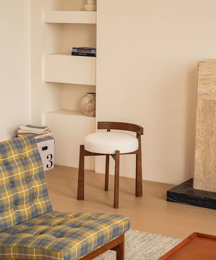 Norah Lamb Stool Norah Lamb Stool