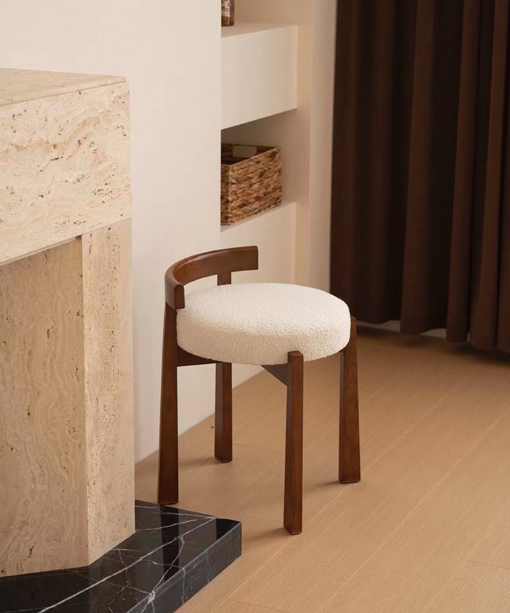 Norah Lamb Stool Norah Lamb Stool