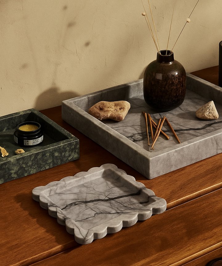 Gemma Scalloped Tray - Milas Lilac