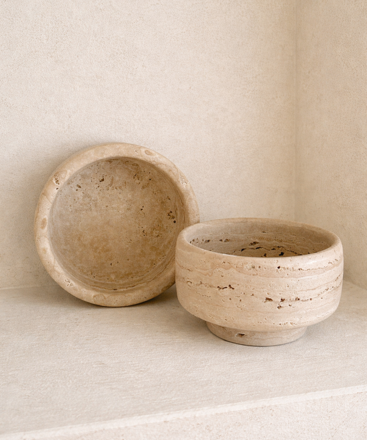 Ira Travertine Bowl
