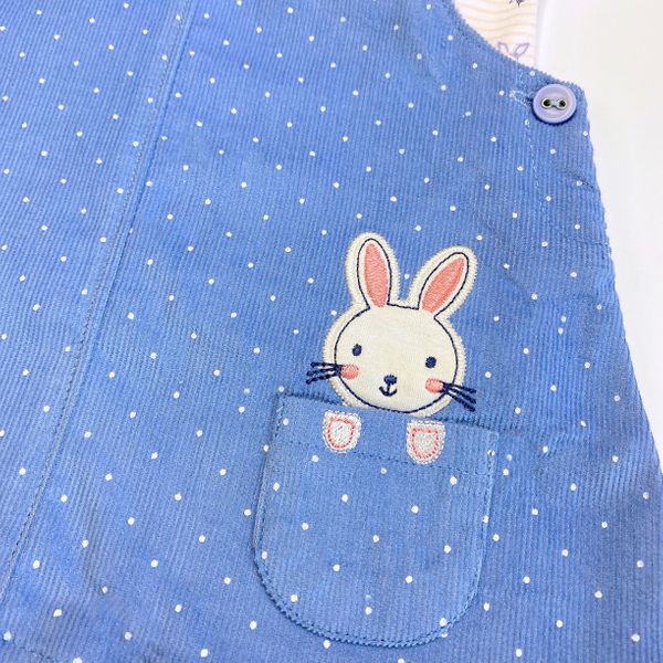 Peekaboo Rabbit Dungaree Dress