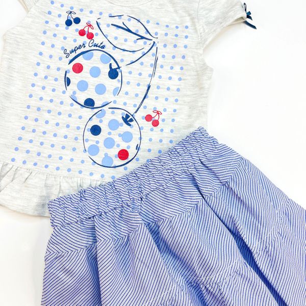 Cheery little Cherries Top & Skirt Set