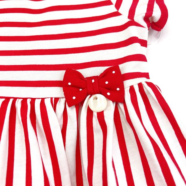 Summer Cruisin Striped Dress in Red