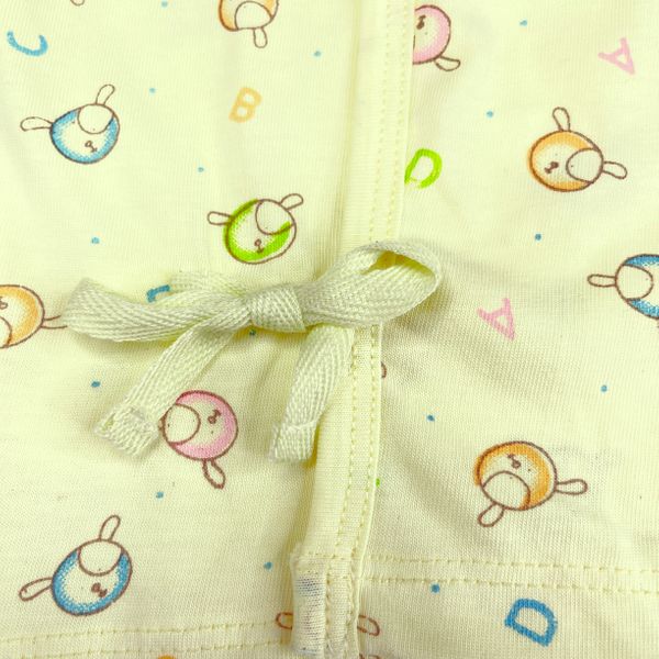 Newborn & Baby front open soft cotton Set Yellow