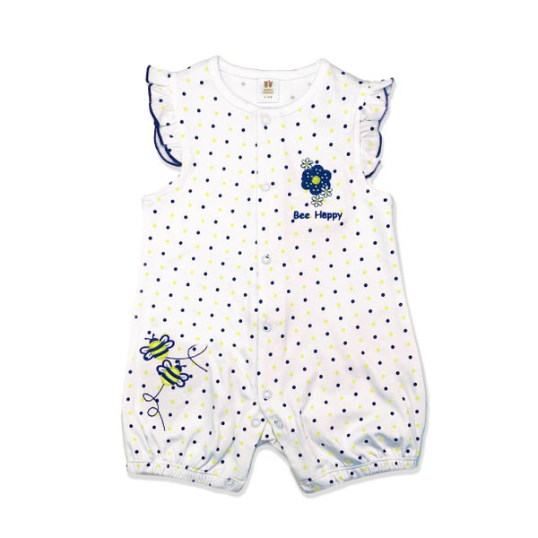 Happy Bee Polka-dot Romper