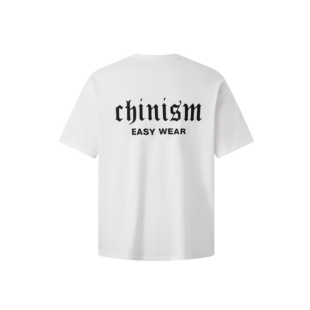 Chinism American Script Tee - White