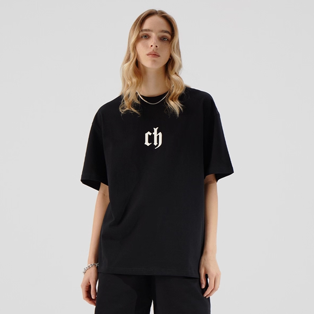 Chinism Rubber Logo Tee - Black