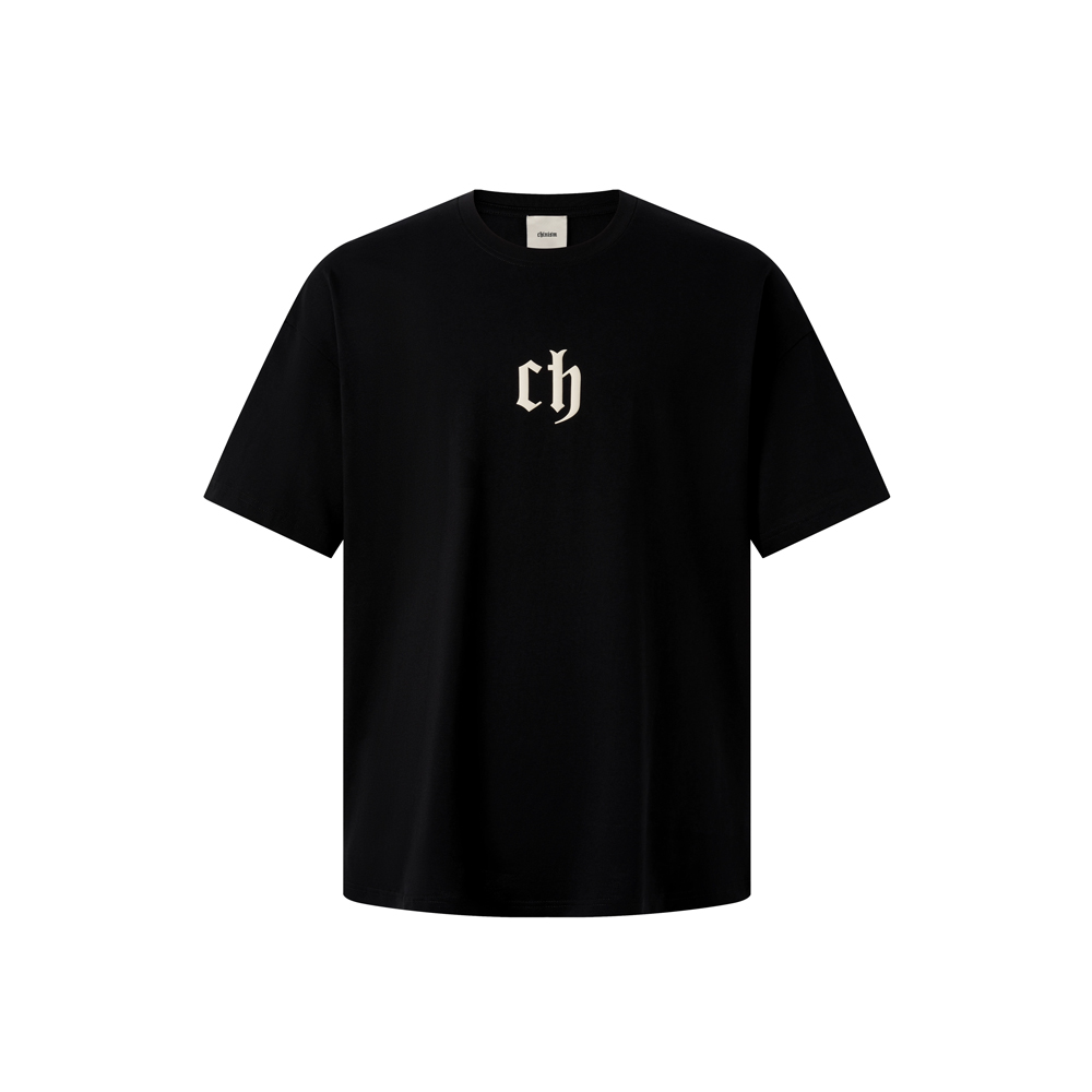 Chinism Rubber Logo Tee - Black