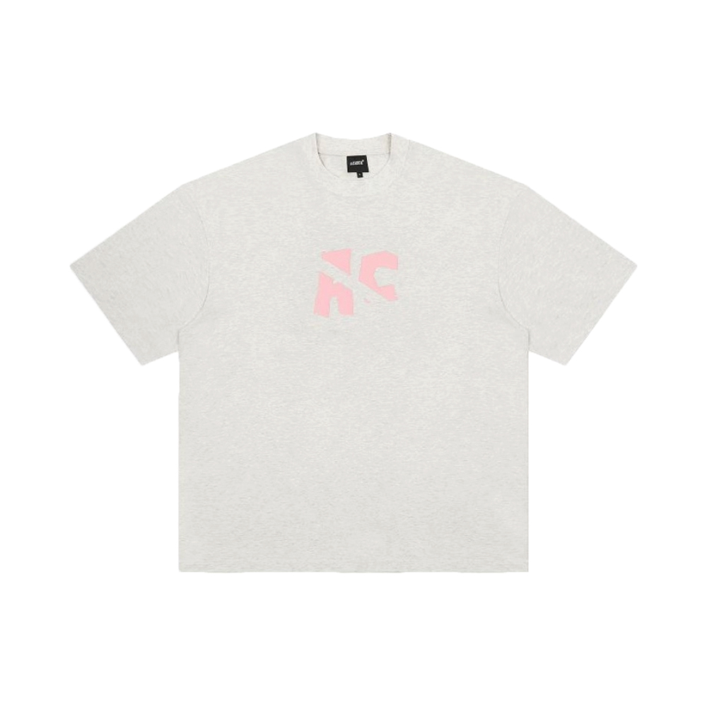 Achock Slogan Contrast Tee - Grey