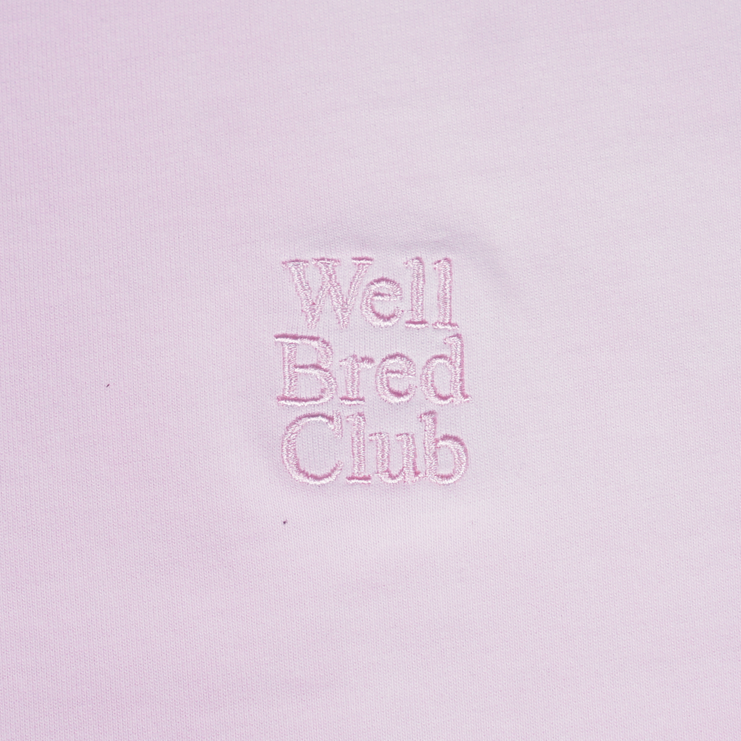 Wellbred Club "Font" Distressed Wsh Tee - Pink