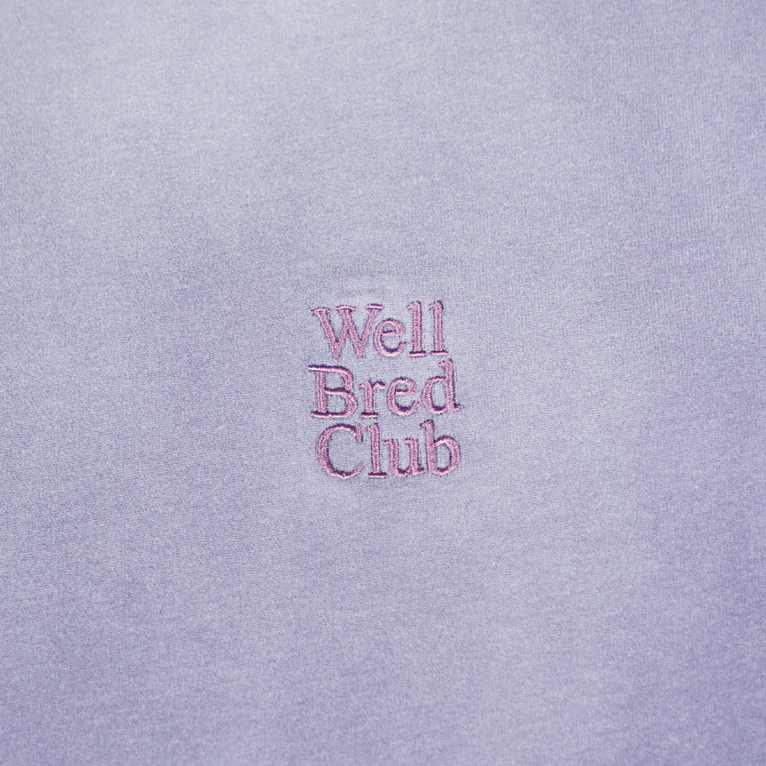 Wellbred Club "Font" Distressed Wsh Tee - Purple