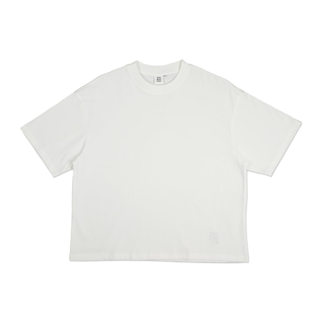 Wellbred Club Boxy Cropped Tee - White Wellbred Club Boxy Cropped Tee - White