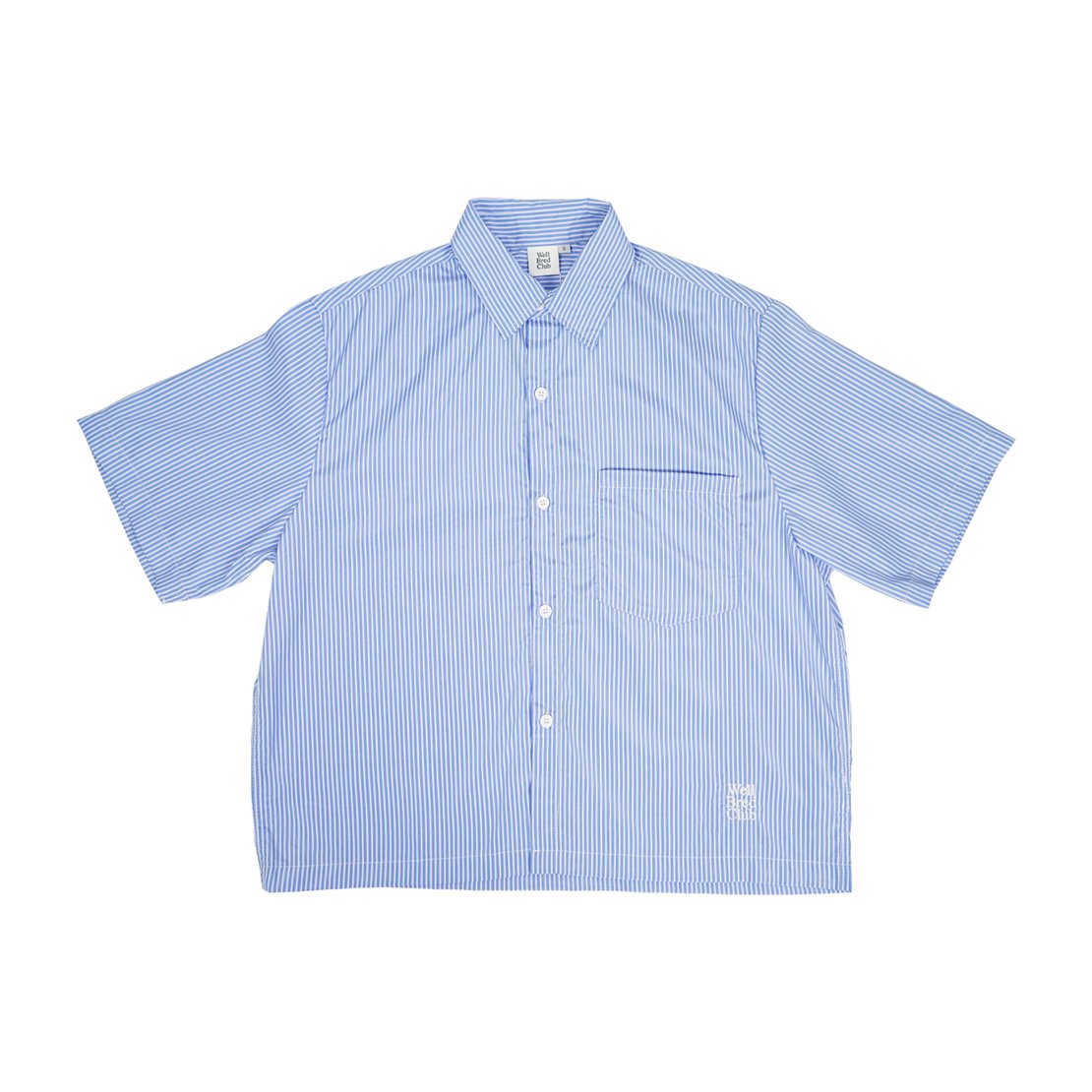 Wellbred Club Boxy Cropped Shirt - Blue Wellbred Club Boxy Cropped Shirt - Blue