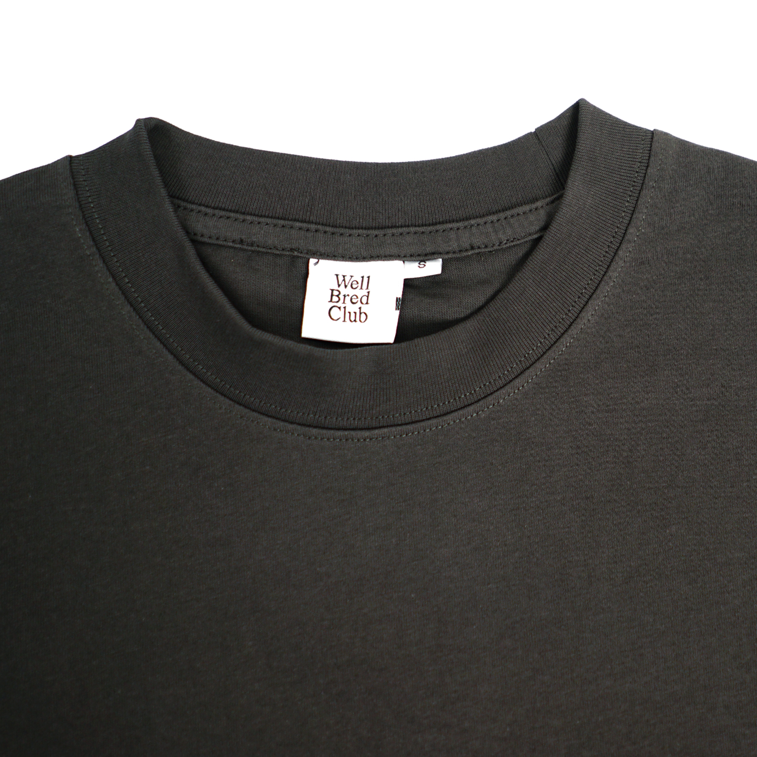 Wellbred Club Boxy Cropped Tee - Grey