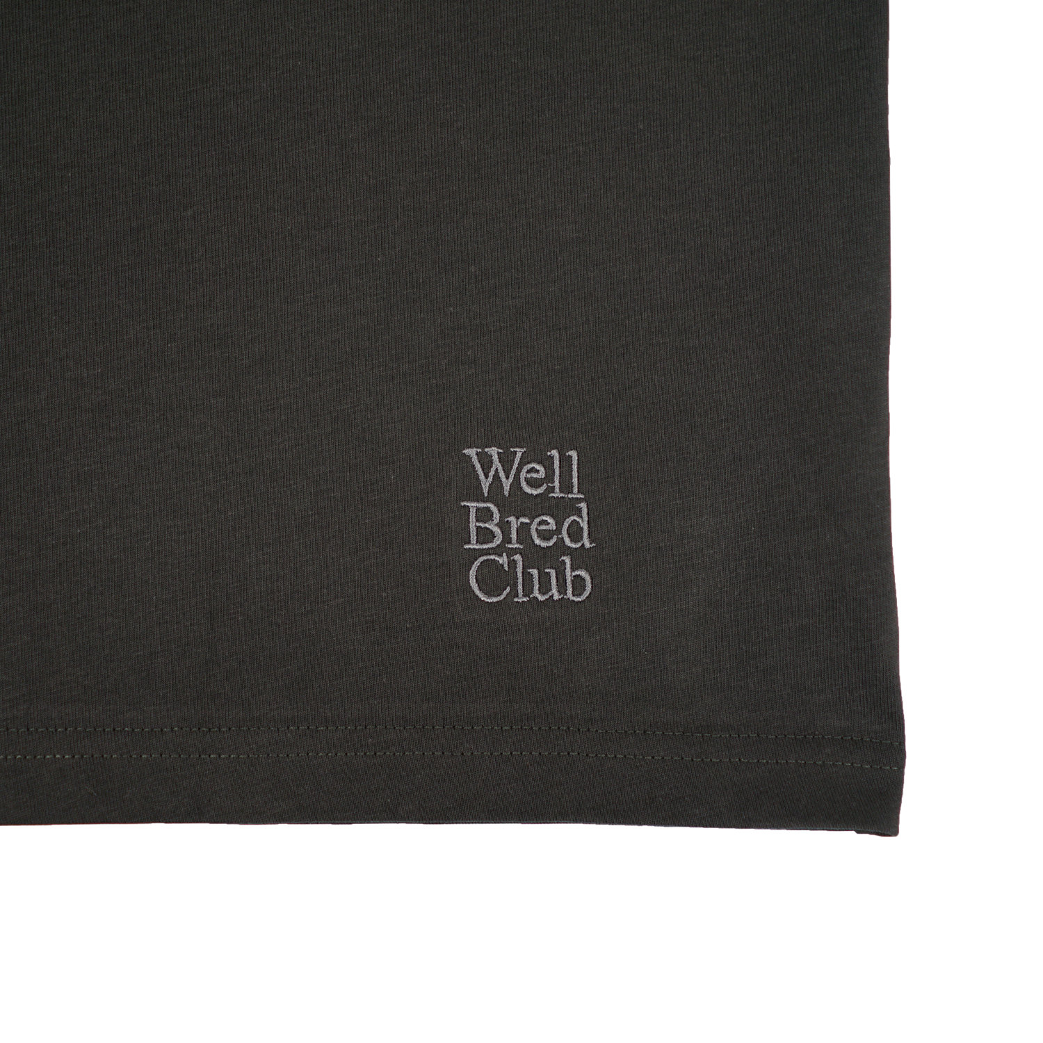 Wellbred Club Boxy Cropped Tee - Grey