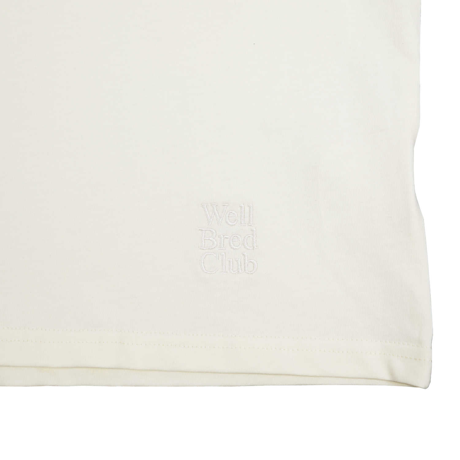 Wellbred Club Boxy Cropped Tee - Cream Wellbred Club Boxy Cropped Tee - Cream