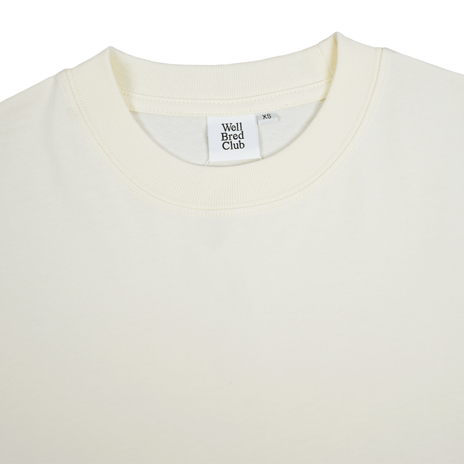 Wellbred Club Boxy Cropped Tee - Cream Wellbred Club Boxy Cropped Tee - Cream