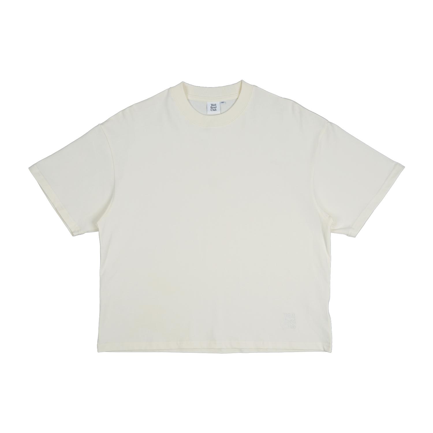 Wellbred Club Boxy Cropped Tee - Cream Wellbred Club Boxy Cropped Tee - Cream