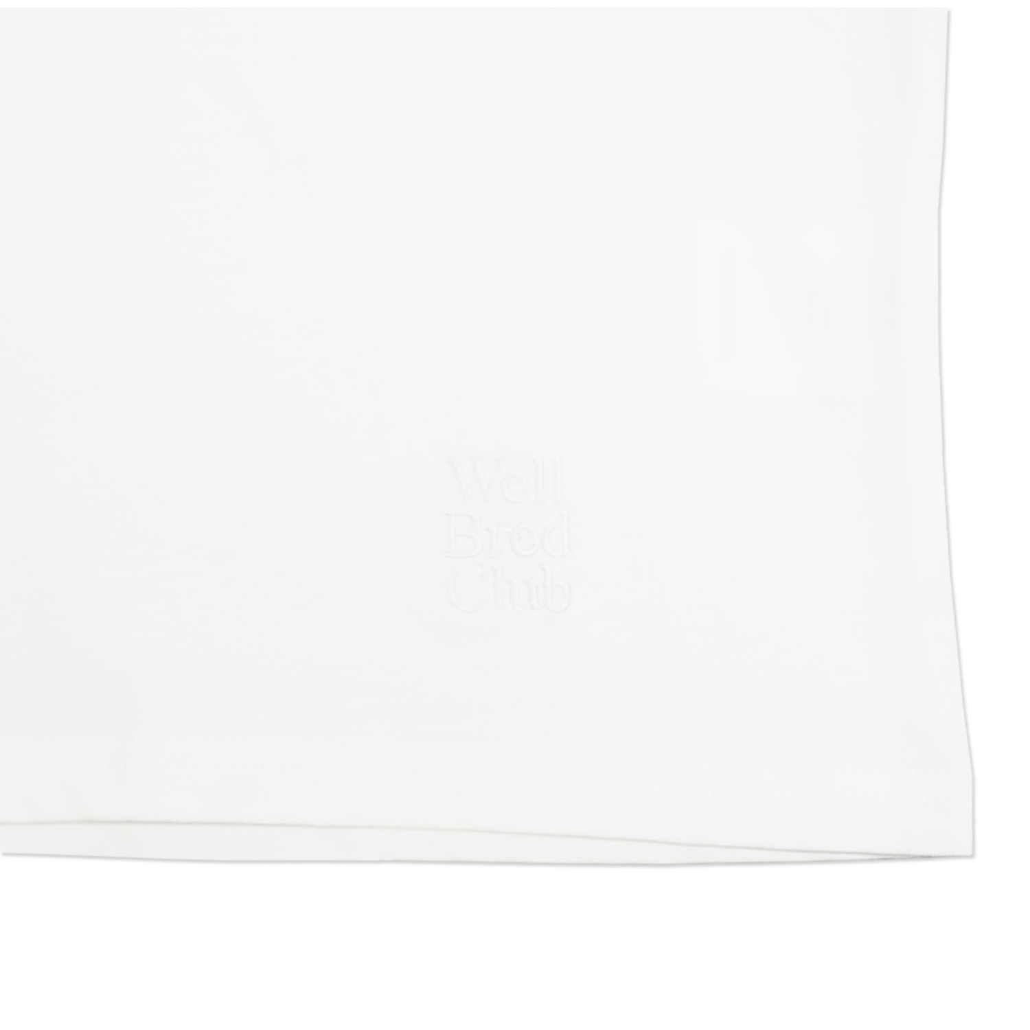 Wellbred Club Boxy Cropped Tee - White Wellbred Club Boxy Cropped Tee - White