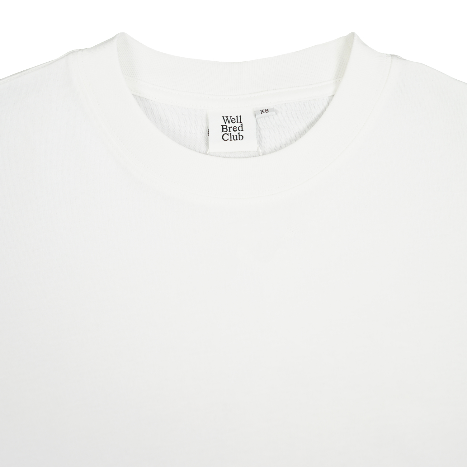Wellbred Club Boxy Cropped Tee - White Wellbred Club Boxy Cropped Tee - White