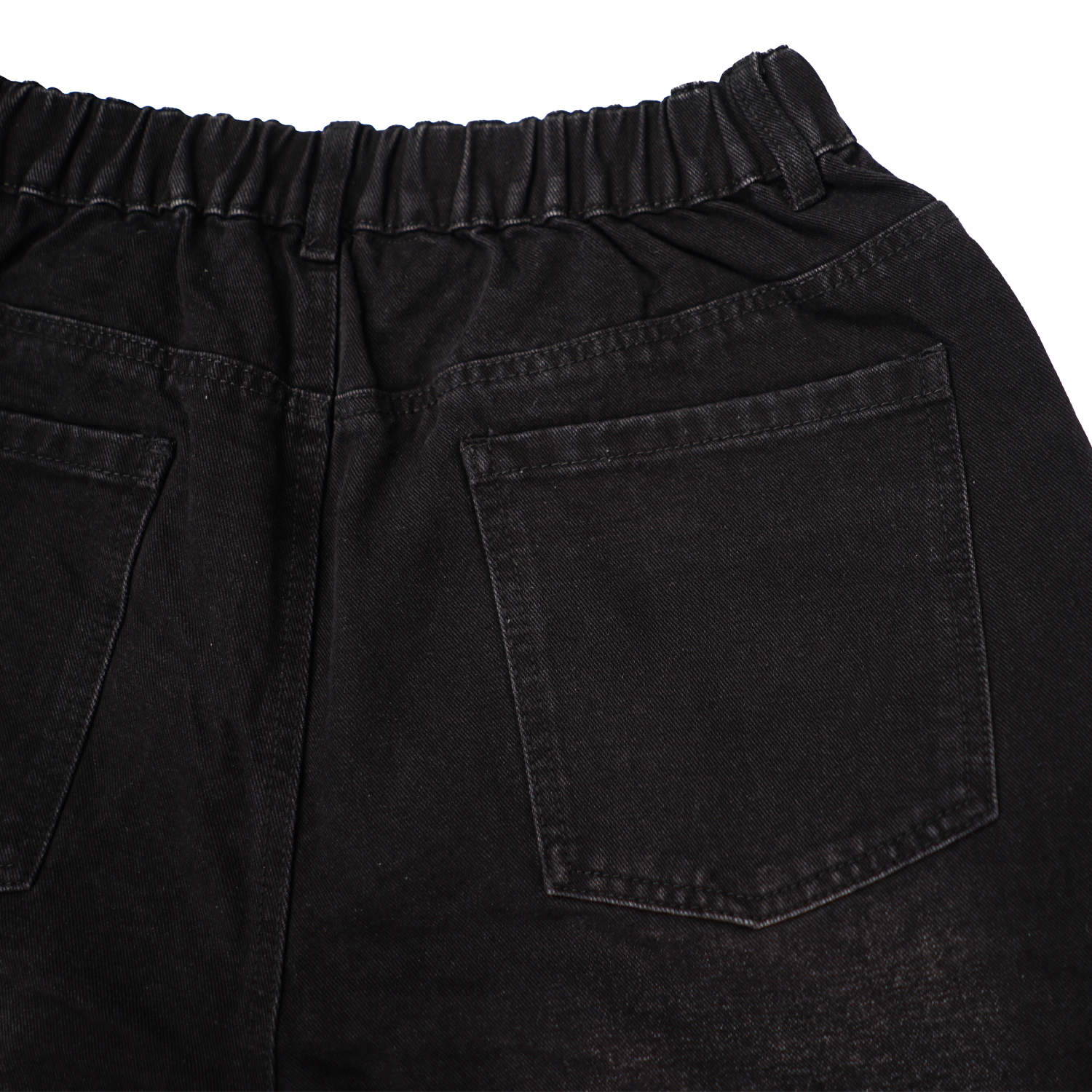 Wellbred Club Washed Jorts - Black Denim