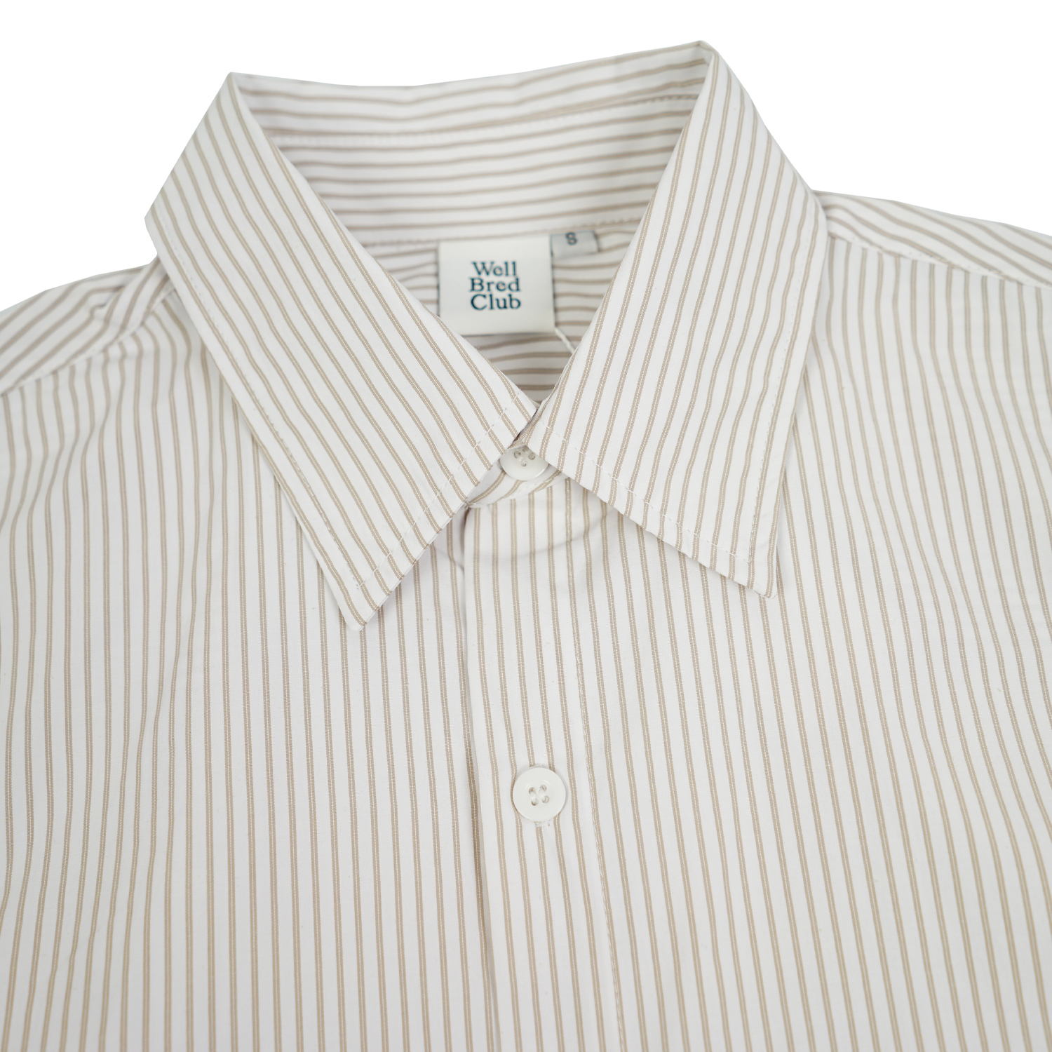 Wellbred Club Boxy Cropped Shirt - Beige Wellbred Club Boxy Cropped Shirt - Beige