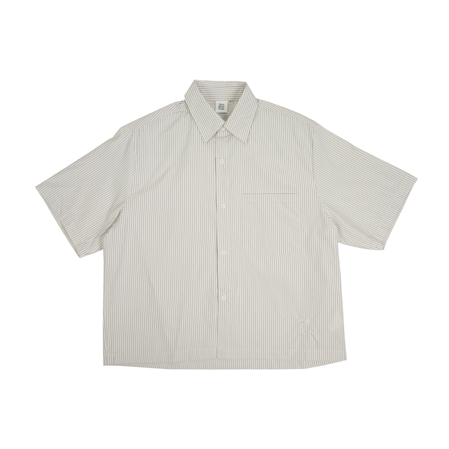 Wellbred Club Boxy Cropped Shirt - Beige Wellbred Club Boxy Cropped Shirt - Beige