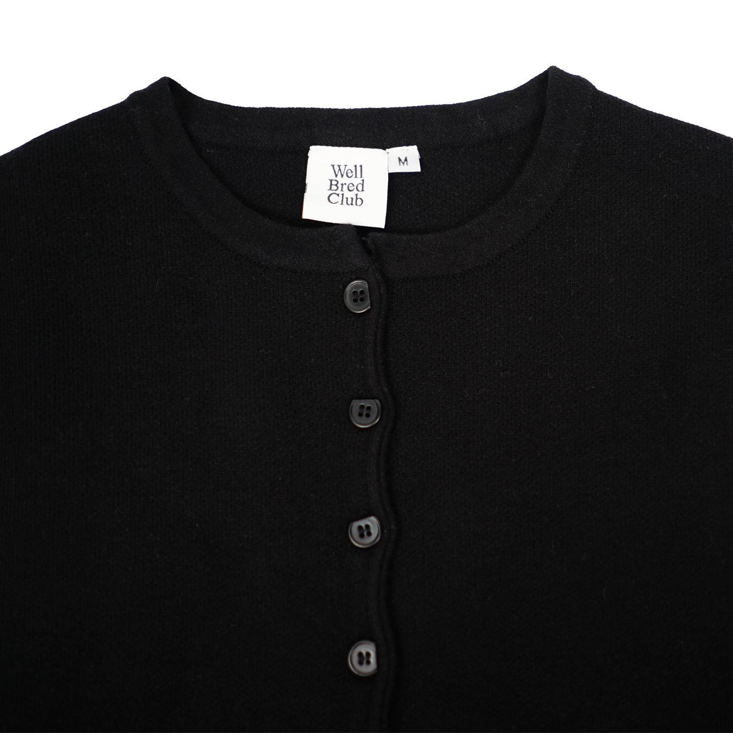 Wellbred Club Essential Knit Cardigan - Black