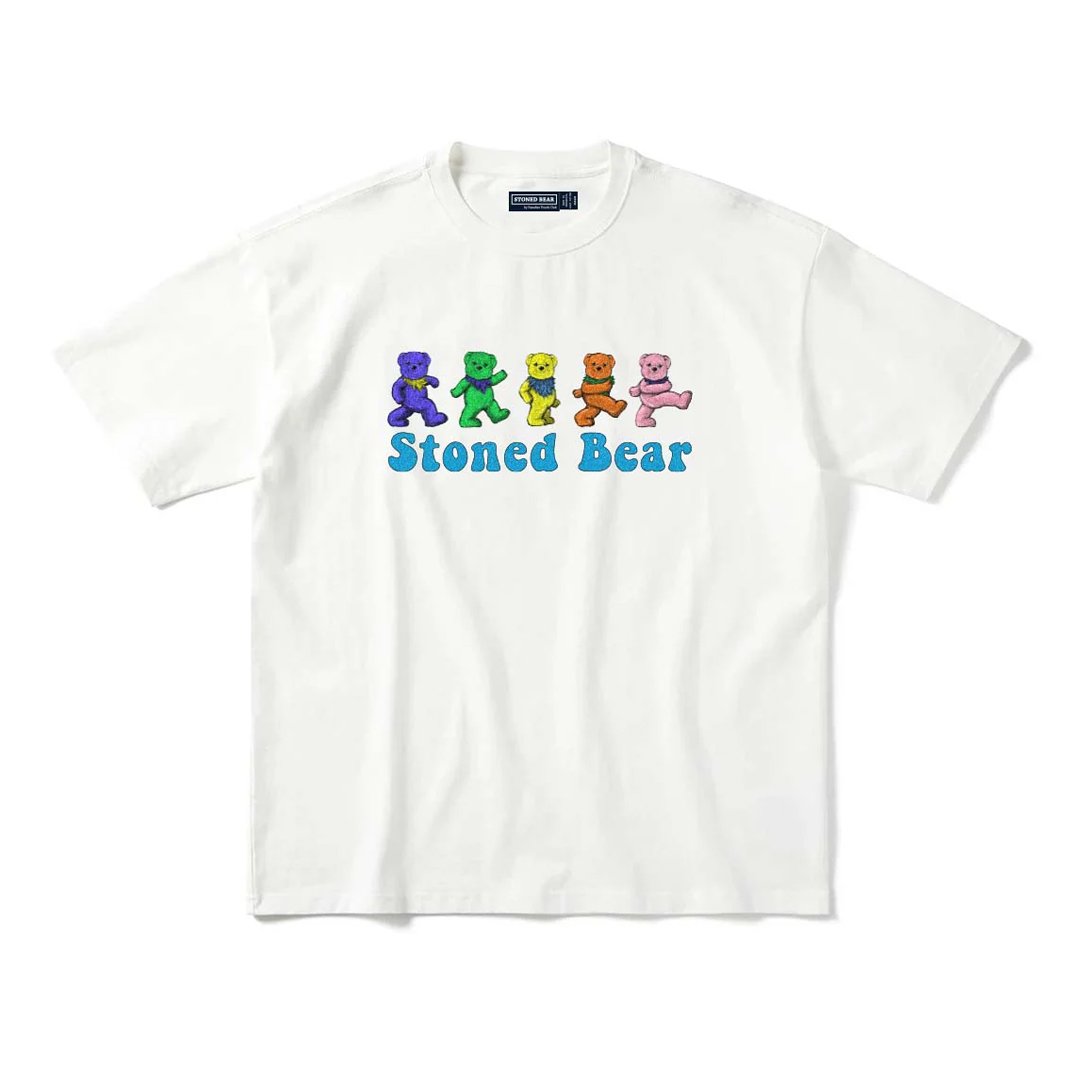 PYC Stoned Bear Grateful Stoned Tee - White