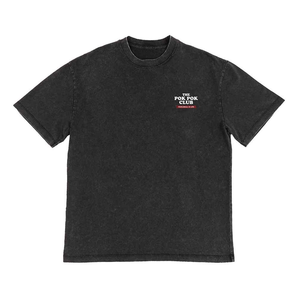 Happynauts The Pok Pok Club Tee - Washed Black
