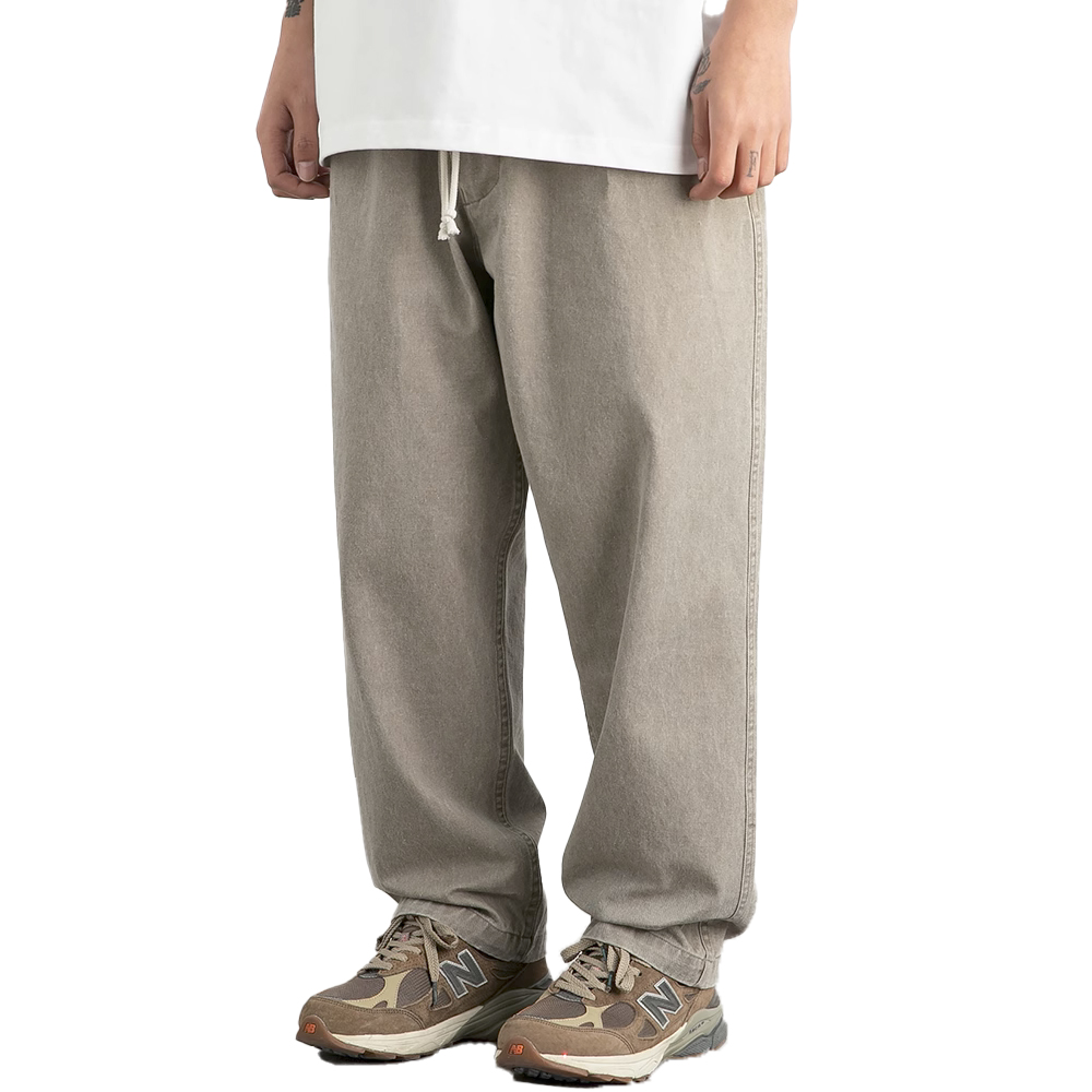 Vavues Washed Casual Pants - Green