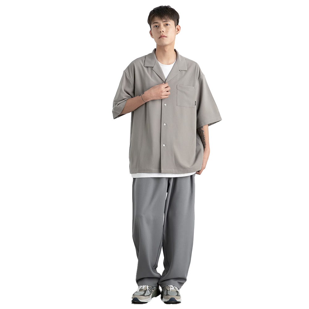 Vavues Basic Pocket Shirt - Khaki