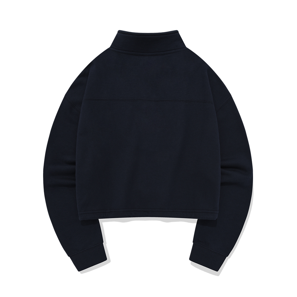 Covernat Wm Halfzip-up String Crew - Navy
