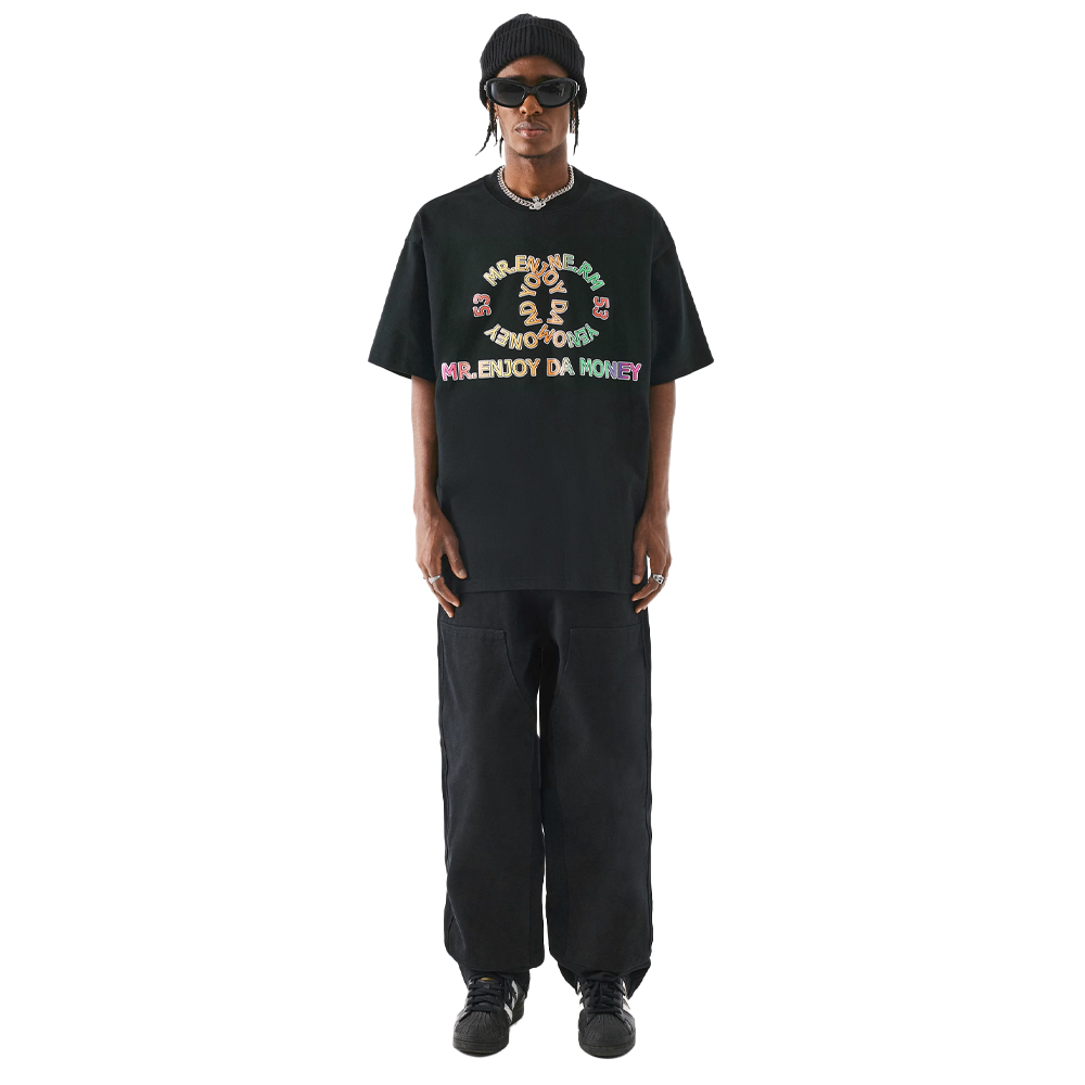 MEDM Spoof Color Letter Tee - Black